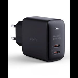 Aukey Dual-Port 45W PD Wall Charger with GaN Power