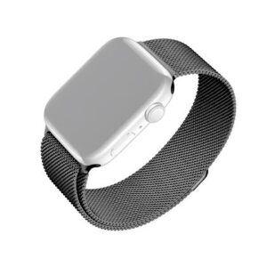 FIXED Mesh Strap Apple Watch 42/44/45/46/49mm, bla